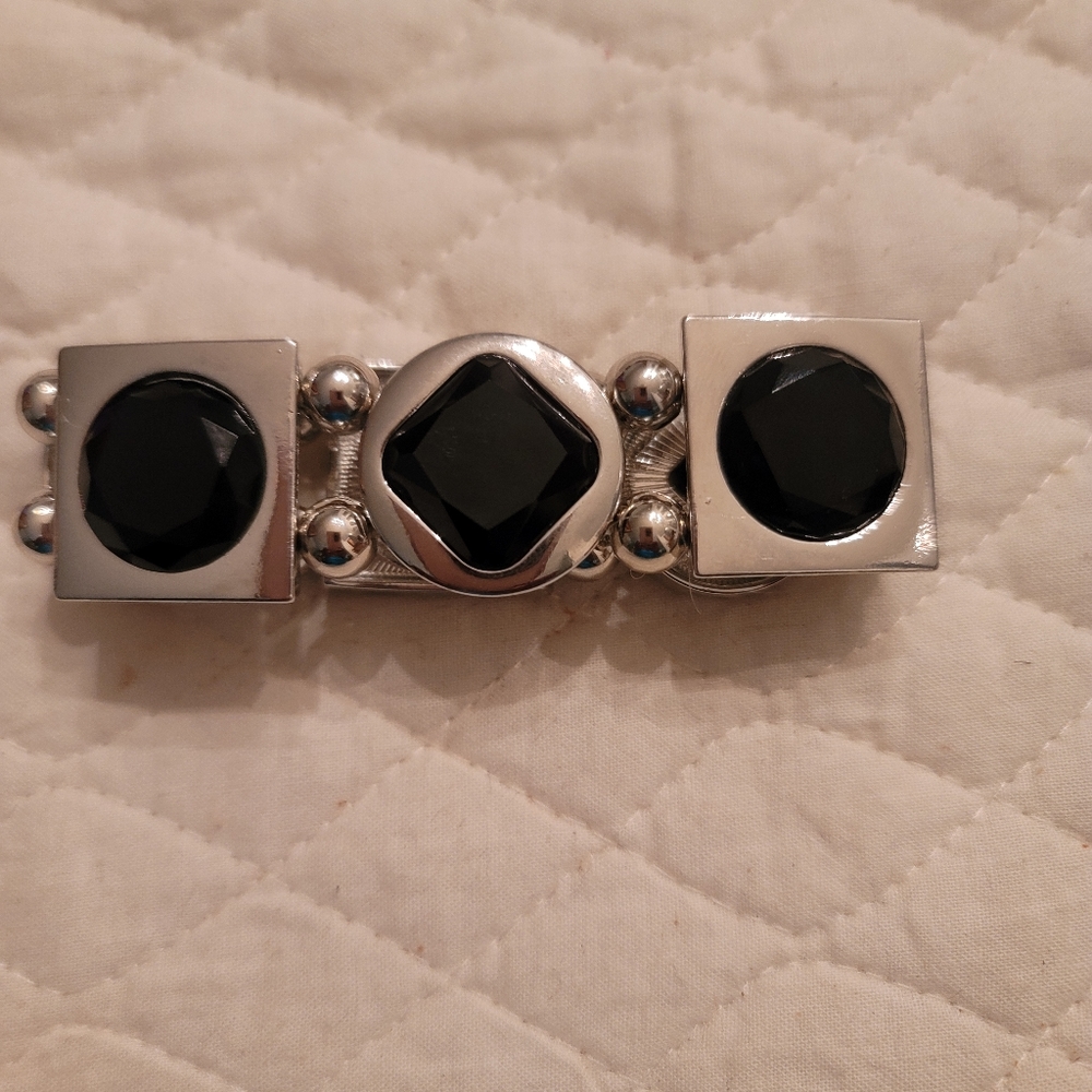 Asymmetrical A-Lister Black Bracelet